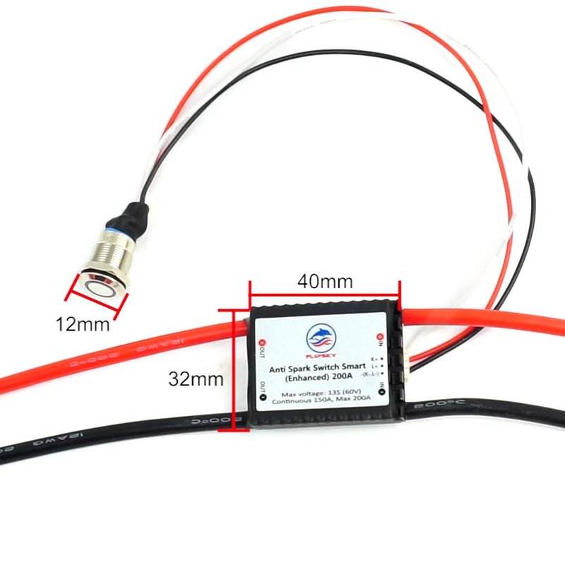 Anti-Spark Switch Smart Enhanced Version for Electric Skateboard/Ebike/Scooter/Robots ESC Automatic Switch