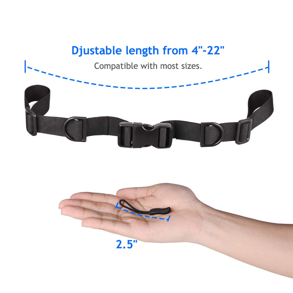 Oziral Backpack Chest Strap [2 Pack] Heavy Duty Adjustable Backpack Sternum Strap Chest Belt with 10 Pieces Zipper Pulls