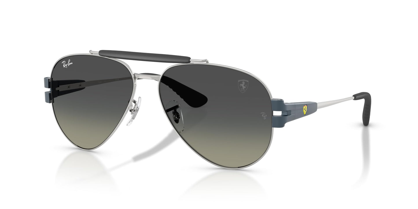 Ray-Ban RB3762M Sunglasses, Silver/Grey Gradient, 58 mm