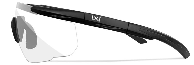 Wiley X Saber Advanced Shooting Glasses ANSI Z87.1+ Safety Sunglasses for Men and Women, UV and Eye Protection for Hunting and Shooting Matte Black Frames, Smoke Grey and Clear Lenses, Ballistic Rated