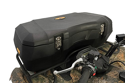 Black Boar ATV Front Storage Box - Features Durable Polyethylene Design w/Stainless Steel Lockable Latches - Includes Mounting Hardware - Easily Attaches to Front Tubular Racks (66011)