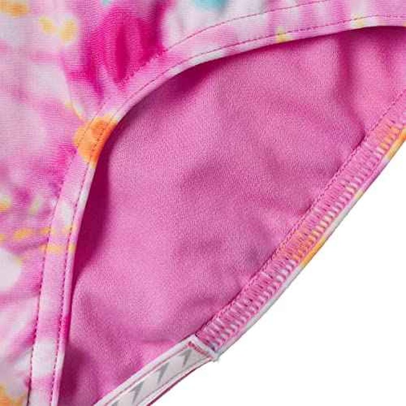 Speedo Girls Thin Strap One Piece Swimsuit (as1, Alpha, l, Regular, Watercolor Pink)