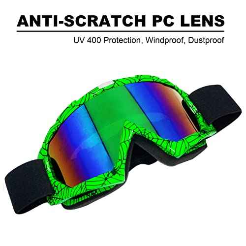 Dirt Bike Goggles for Motorcycle, ATV, Motocross, Riding, Offroad - Adult, Men, Women, Youth, Kids