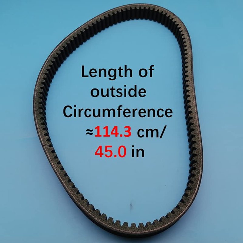 Tuzliufi Drive Belt Compatible with EZGO 2 Cycle Marathon 2PG Gas Golf Cart Models 14153G1 14153-G1 1976 1977 1978 1979 1980 1981 1982 1983 1984 1985-1987 with Tooth on Inside 1143×30×13 mm Z687