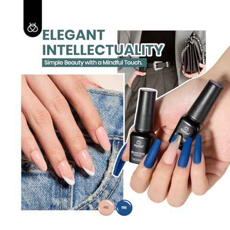 Beetles Gel Nail Polish Set - Style Manifesto 60 Colors Winter Uv Gel Polish Kit Beetles Gift Spree Jelly Brown Glitter Nude Pink White Red Blue Green Base Glossy Matte Top Coat Gift for Her Women