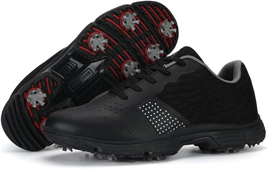 Waterproof Golf Shoes for Men - Professional Spiked Sneakers | Anti-Slip Outdoor Footwear