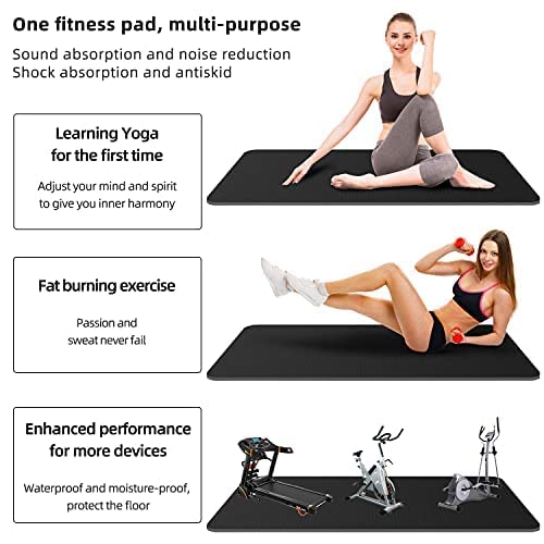 Exercise Equipment Mat,Treadmill Mat,Bike Trainer Mat,Mat for exercising,Excersize mat,Elliptical mat,Exercise Bike Mat,Stationary Bike Mat,Weights mat,Floor mats for home gym,Work out mat,Yoga mat