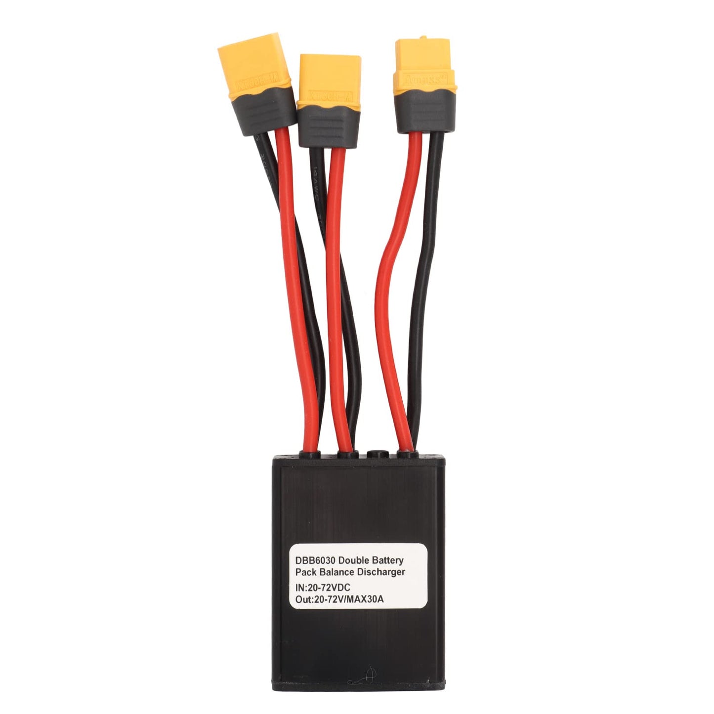 Sorandy Dual Battery Discharge Converter for E Bike, Parallel Battery Adapter for Increase The Capacity, Parallel Equalization Module XT60 Connector, Dual Battery Pack Switch 20V - 72V