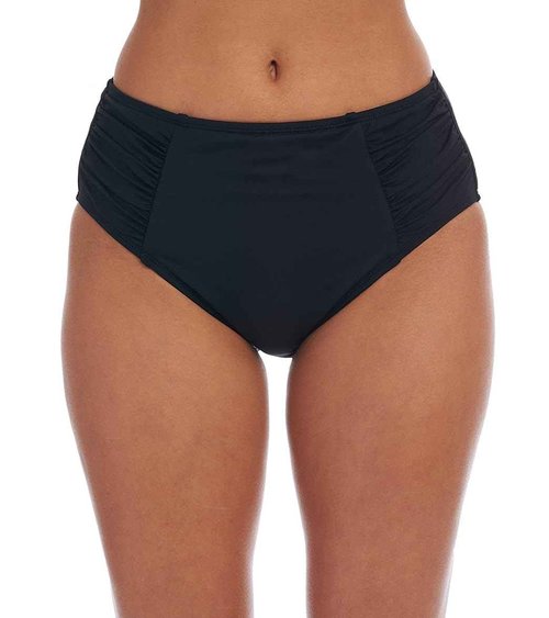 La Blanca Women's Standard Island Goddess High Waist Pant Bikini Swimsuit Bottom, Black, 16