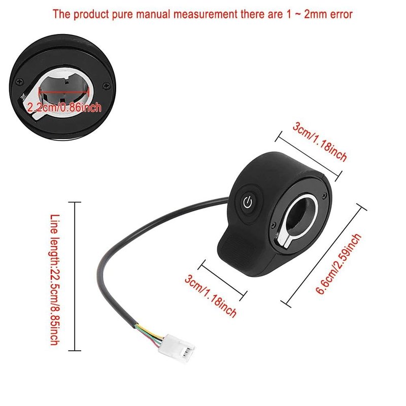 MISOSLIN Thumb Throttle Accelerator for Navee N40 / N30 / N20 Folding E-Scooter Button Speed Control Electric Scooter Parts