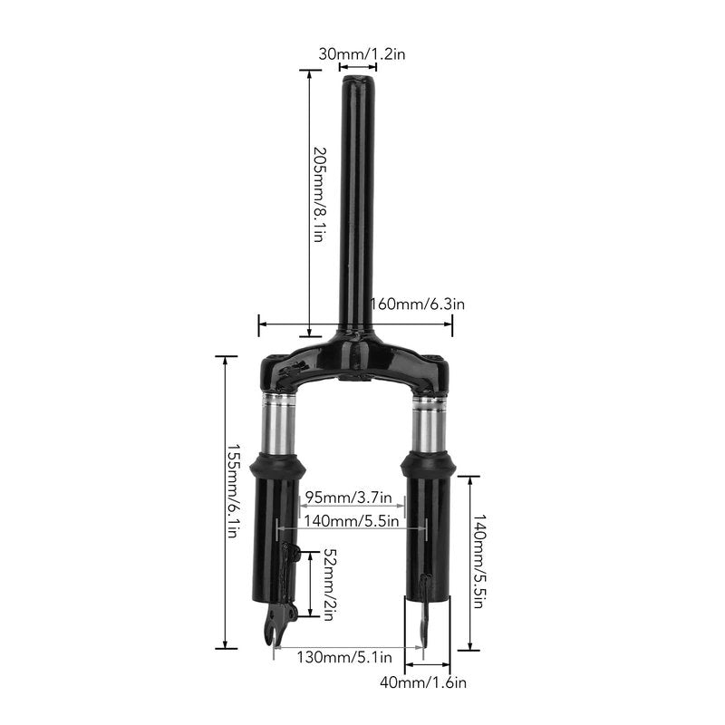 Electric Scooter Front Fork Shock Absorber Suspension Electric Scooter Front Suspension Kit Electric Scooter Shock Absorption Parts For 10 Inch Wheel Electric Scooter
