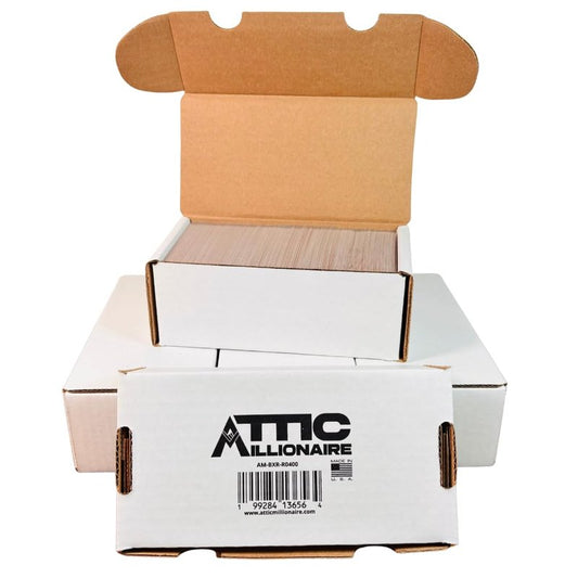 Attic Millionaire (5 Pack) 400-Count Trading Card Storage Box - MADE IN THE USA - Responsibly-Sourced - Trading Card Storage Box for Sports Cards, PTCG, MTG, and other Gaming Cards