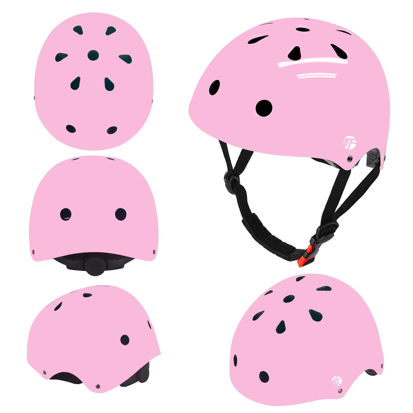 JeeFree Adjustable Gradient Color Skateboard Helmet for 3-5-8-14+Ages【Toddler Kids Youth Adult】 Girls Boys Woman.Bike Helmet for Multi-Sports Cycling Bicycle Scooter Inline Roller Skate Rollerblading