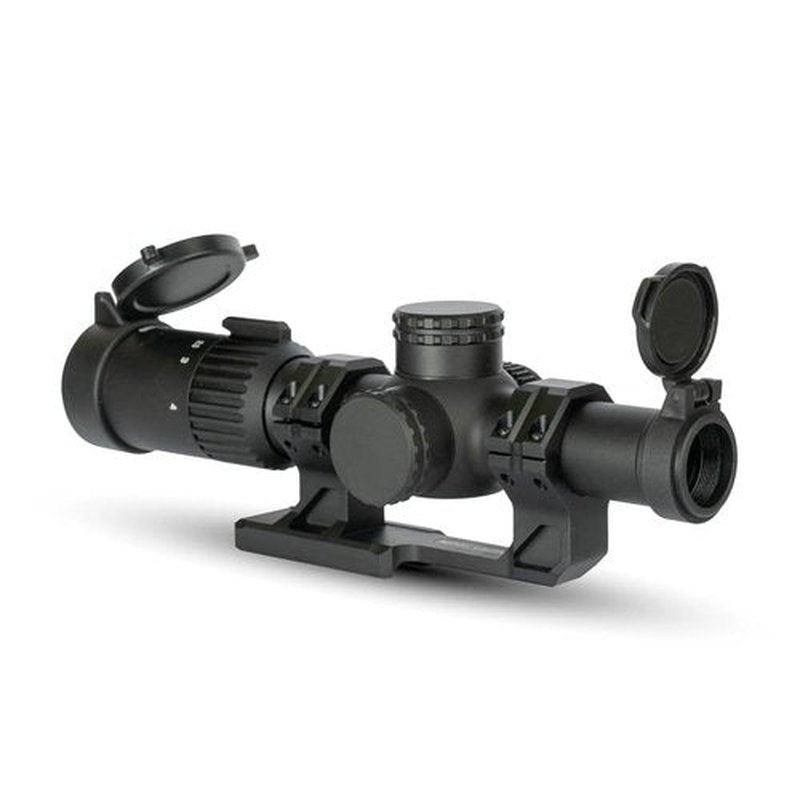 Monstrum Banshee 1-4x20 LPVO Rifle Scope with Offset Scope Mount | BDC-B1 Reticle | Black
