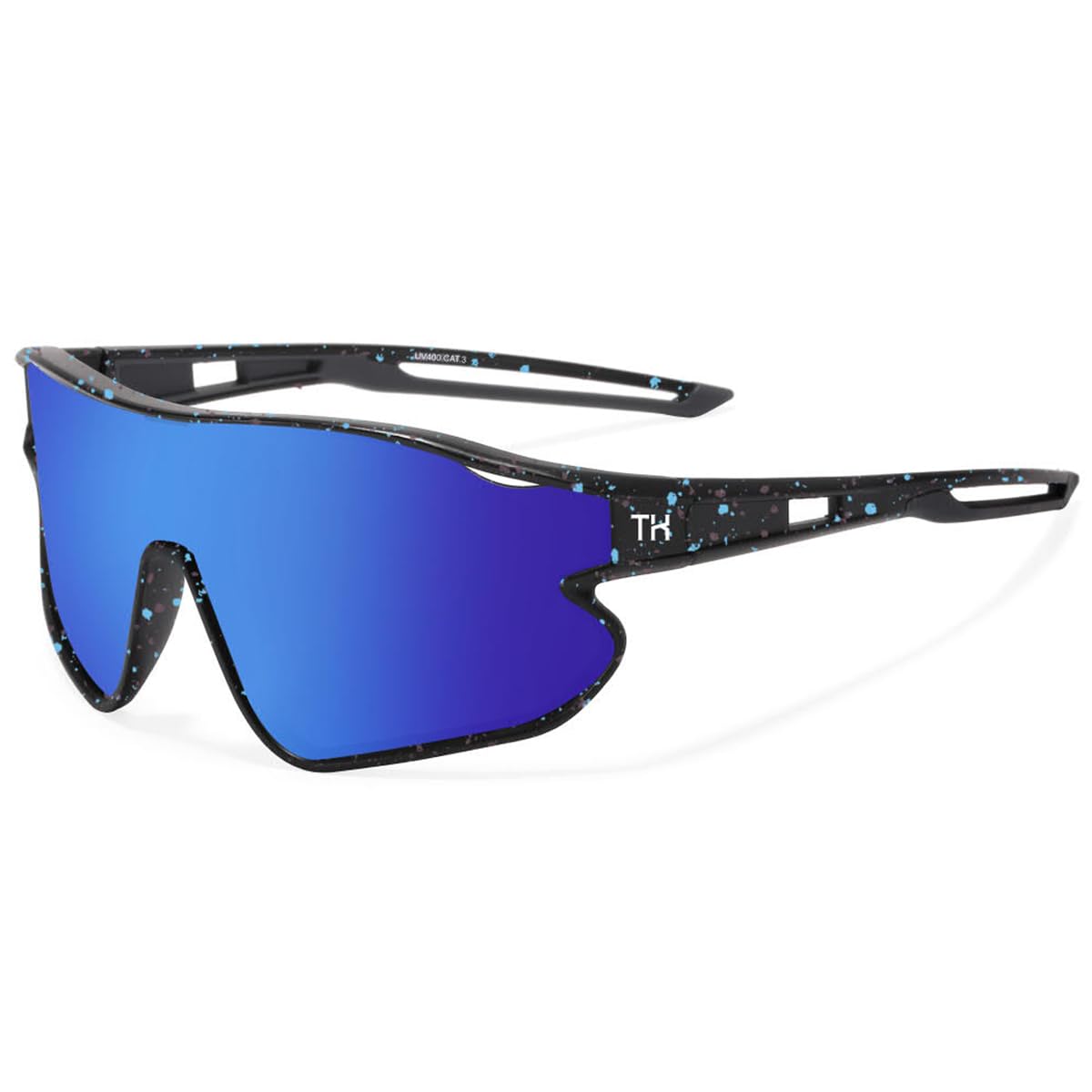 Tiokuko Kids Teens Sport Sunglasses, Polarized Baseball Sunglasses for Kids Age 6-16, UV400 Protection Youth for Cycling, Birthday Christmas Gifts for Girls Boys(TK06)