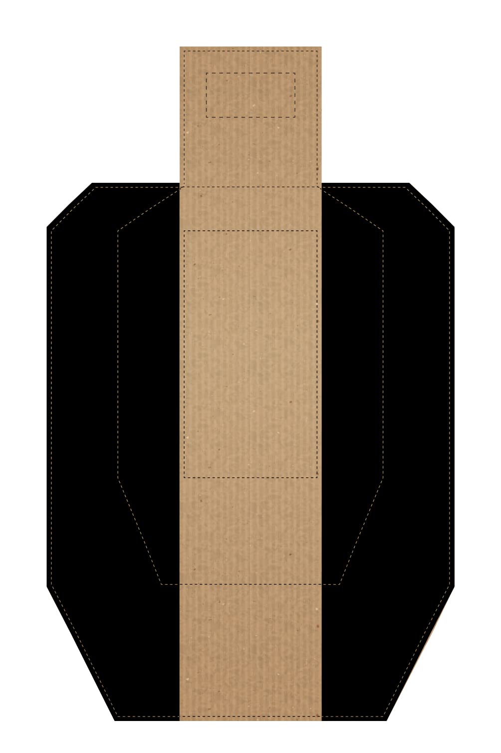 Official USPSA/IPSC Cardboard Targets, Competition Torso Target, Silhouette Shooting Target, Cardboard Targets. Made in USA (USPSA Hard Cover Version 4, 20 Target Pack)