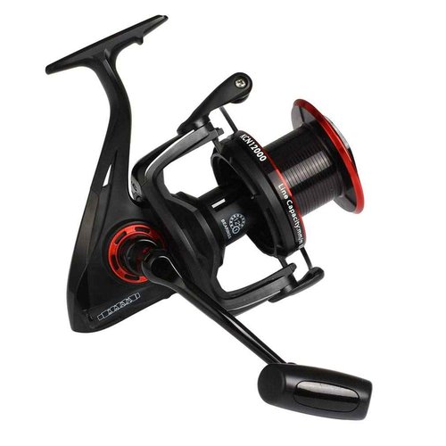 Diwa KCN Spinning Fishing Reel 8000 Series, 70 LBS Max Drag, 12+1 Stainless BB, Freshwater Saltwater Big-Game, Surf Fishing, Ultra Smooth, Powerful, Durable, Black (590g)