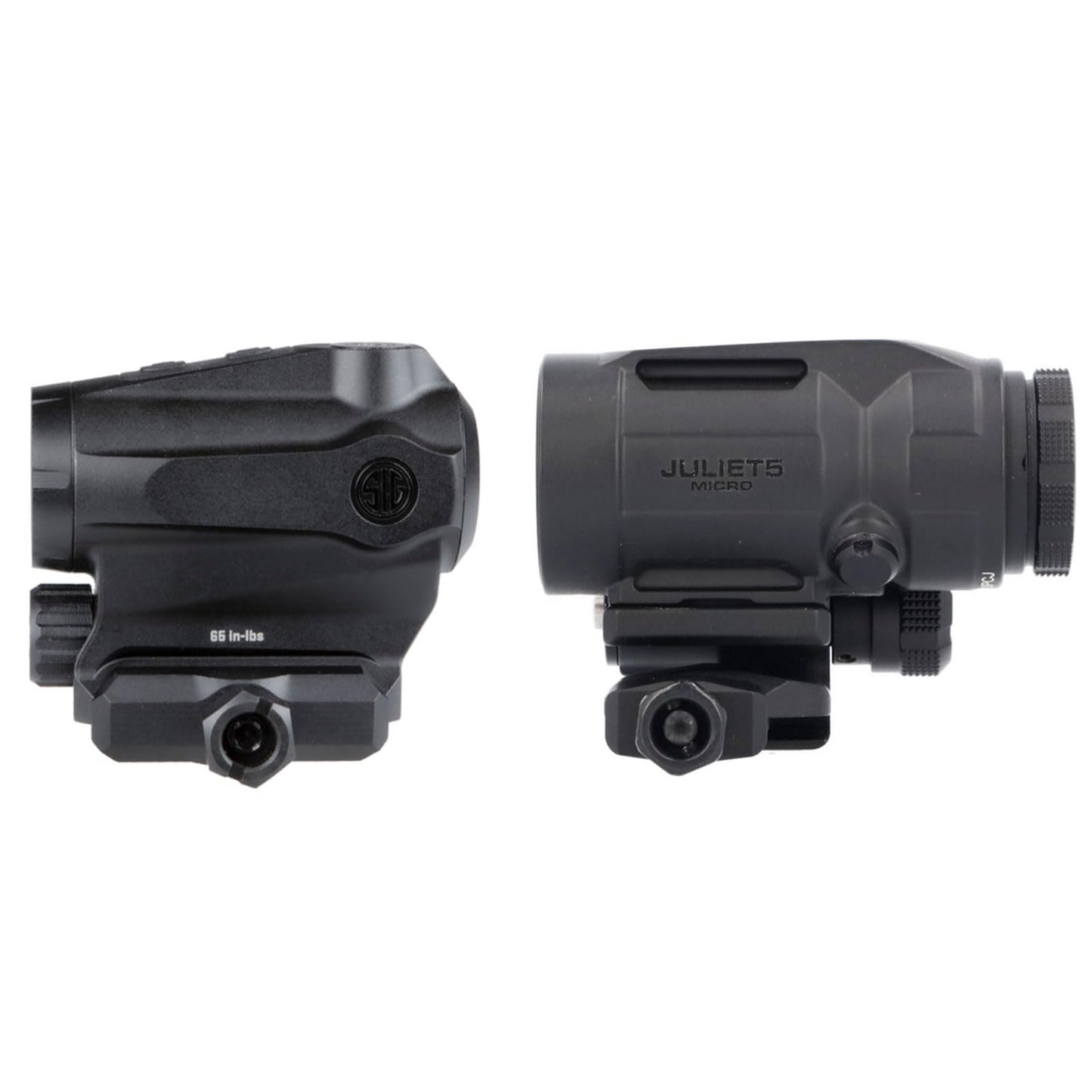 Sig Sauer ROMEO5XDR 1x20 mm 2 MOA Red Dot Sight & Juliet5-Micro 5X Magnifier Combo - Compact Rugged Durable Waterproof Gun Optics