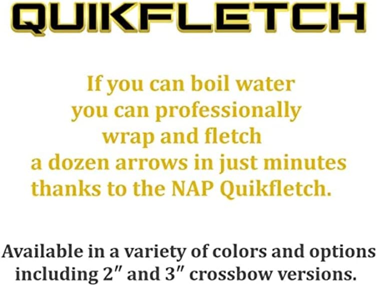 NAP Quikfletch Hellfire 2” Vanes - Premium Arrow Fletching System for Precision Shooting