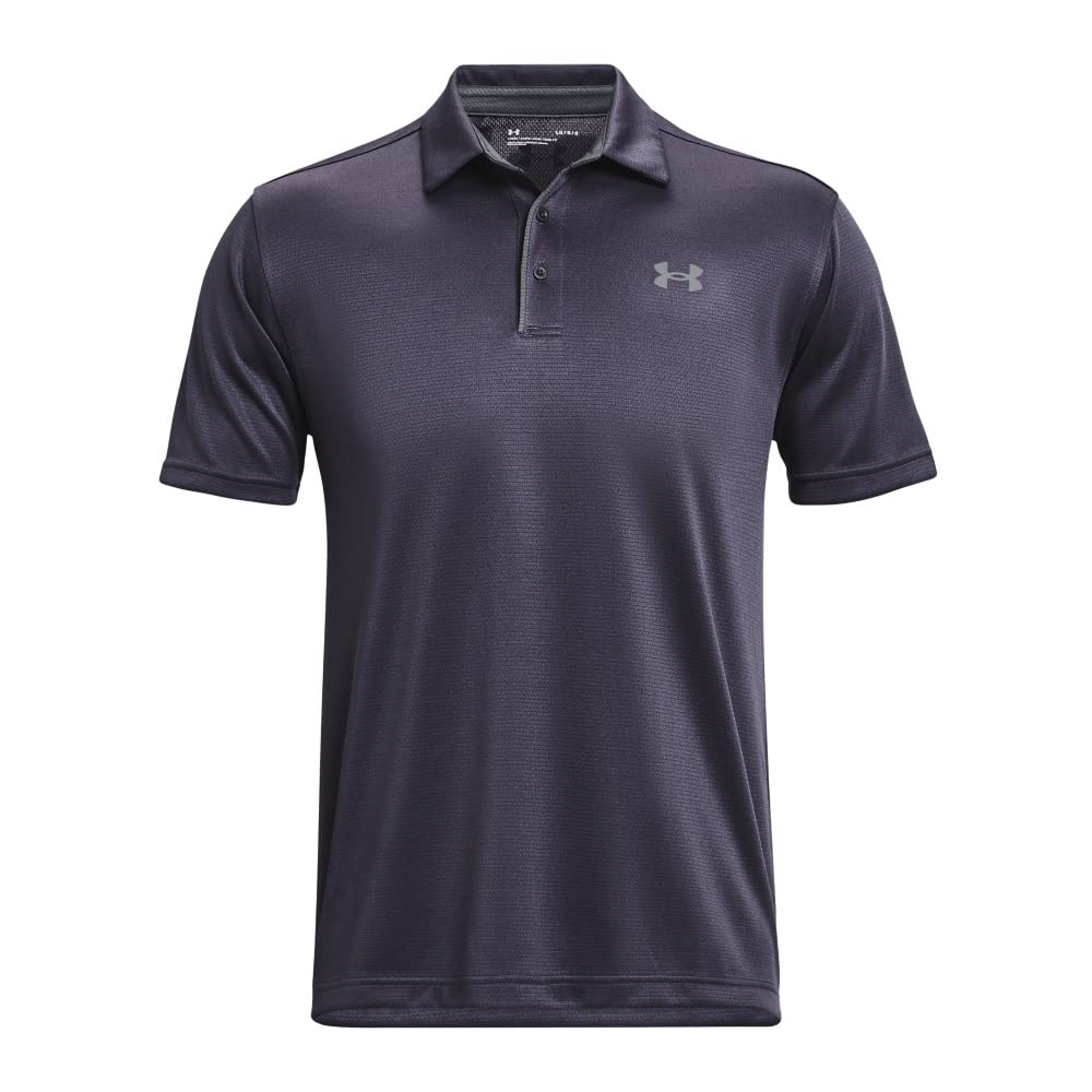 Under Armour Men's Tech Golf Polo, (559) Tempered Steel/Pitch Gray/Pitch Gray, 3X-Large