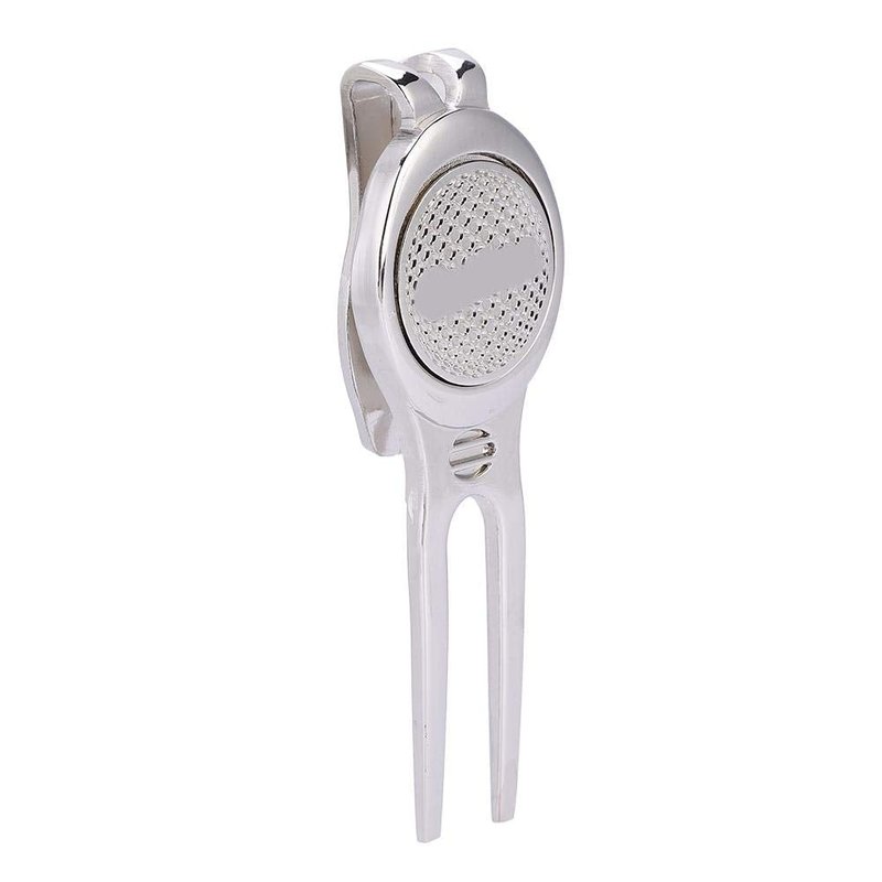 VGEBY Divot Tools, Divot Repair Tool with Magnetic Ball Marker(D102 Silver) Supplies Divot Tool with Pocket Clip Divot Tool