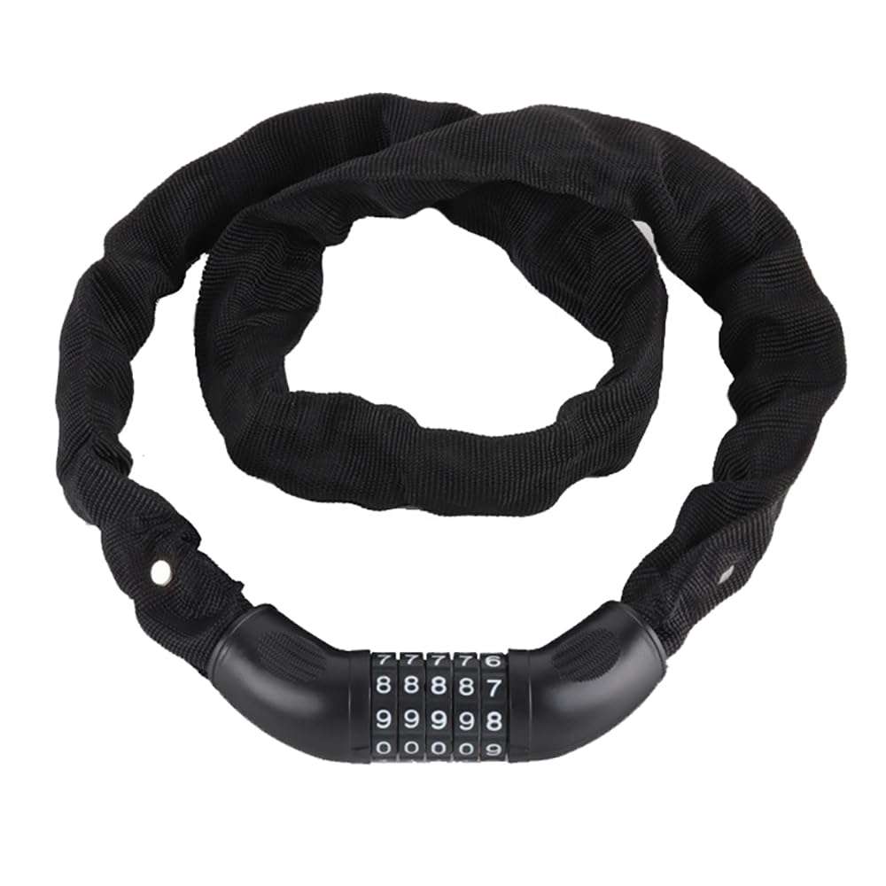 Takelablaze Bike Lock 5 Digit Combination Heavy Duty Anti Theft Bicycle Chain Lock Resettable 3.2ft Bicycle Lock for Bike Motorcycle Scooter Door Gate Fence