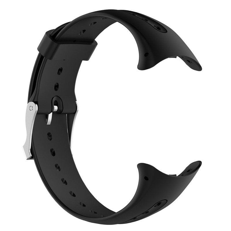 MOTONG Silicone Replacement Strap For Garmin Swim Watch (Silicone Black)