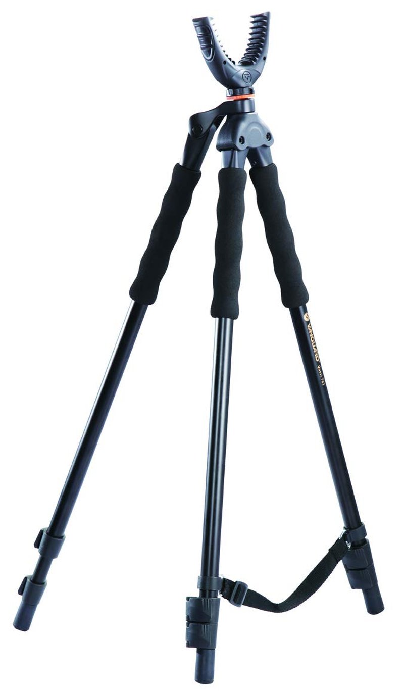 Vanguard Quest T62U Shooting Stick. Tripod, Bi Pod, Gun Pod All in One with Removable U Shaped Yoke, Quick Flip Leg Locks, Foam Hand Grips, Black