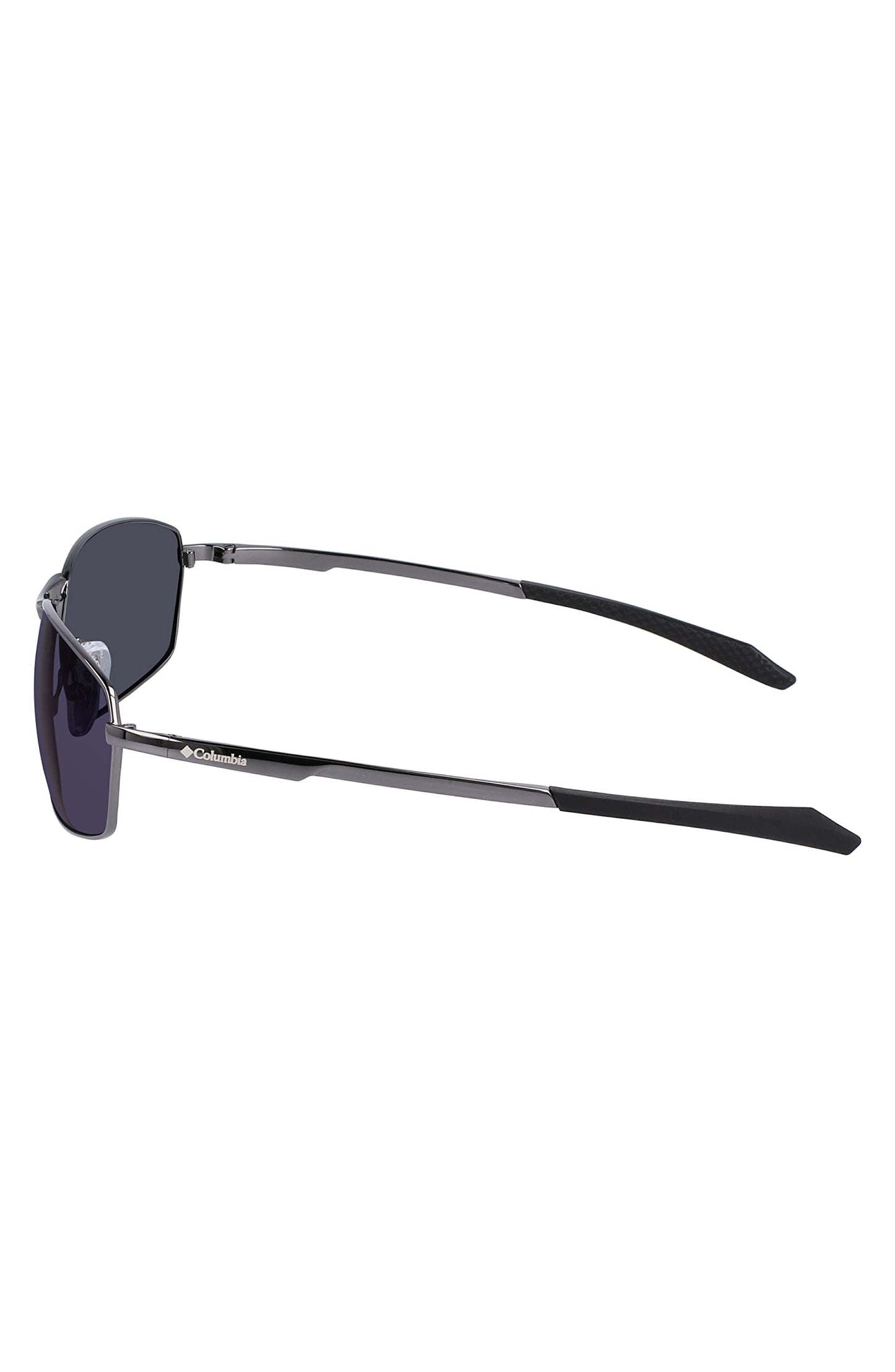 Columbia Men's Sunglasses FIR RIDGE - Shiny Dark Gunmetal with Polarized Blue Mirror Lens