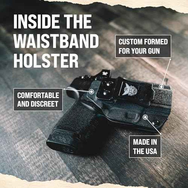 We The People Holsters - Carbon Fiber - Right Hand - IWB Holster Compatible with Smith & Wesson M&P / M2.0 4"/4.25" Compact 9/40 RDS