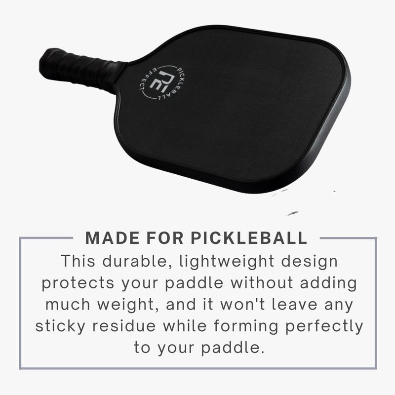 Pickleball Paddle Edge Guard Tape | Perfect Fit Pickle Ball Paddle Edge Protection Tape | No Wrinkling | Black | Standard Width