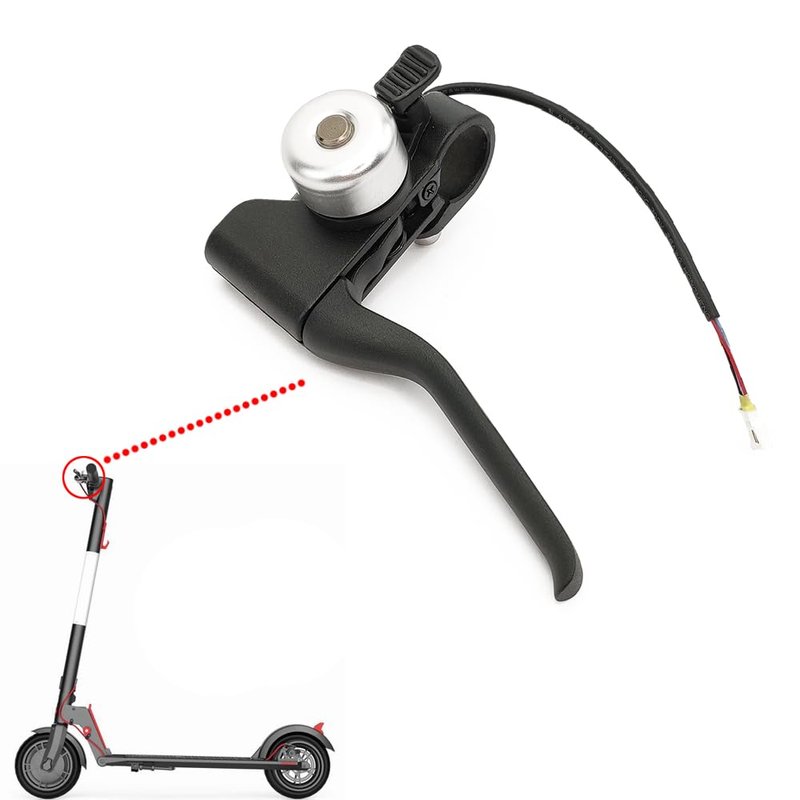 MORICHS Handle Brake Lever Spare Parts with Bell for Gotrax GXL V2 Electric Scooter, Replacement Handlebar Lever Parts Brake Assembly Kit