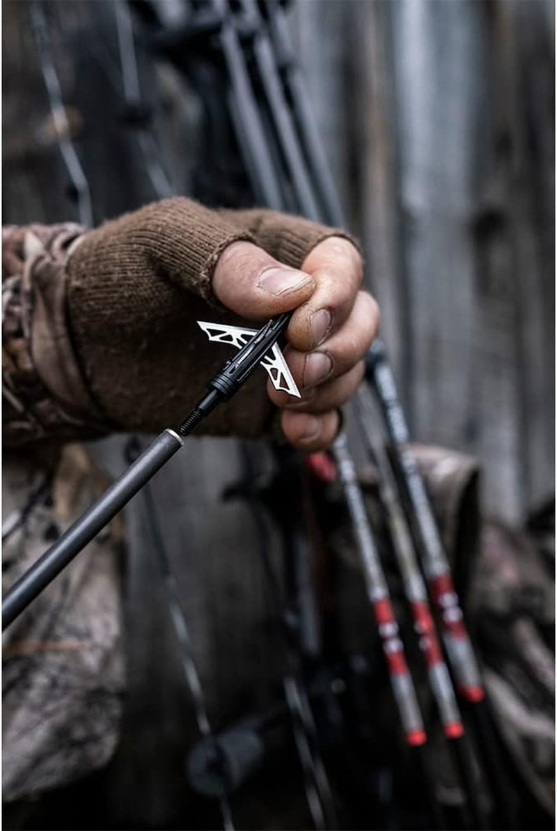 NAP DK4 Hunting Bow Spitfire Hybrid Mechanical Broadheads - 1 3/4" Cutting Diameter | 3-Piece Pack