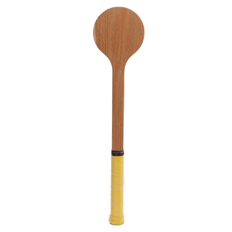 Cryfokt Wooden Tennis Spoon Sticking Practice Tennis Racket Accurately Tennis Pointer Improve with Storage Bag for Sports Swing Practice Training Aid(55cm)