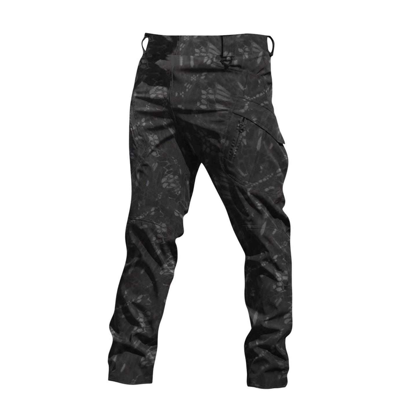 Baggy Cargo Pants Men Summer Work Pants Hiking Pants Cotton Outdoor Camo Tactical Pants Waterproof Pants Motorcycle Pants Mens Lightweight Stretch Fishing Travel Camping Pants with Multi Pockets