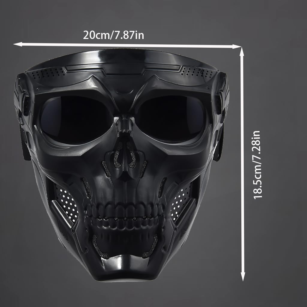 Motorcycle Face Mask - Full Face Dirt Bike Goggles for Motocross & ATV | Unisex Riding Gear