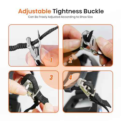 SPD Bike Pedals with Toe Cages, 9/16'', Dual Function with Straps and Clip, Alloy Spindle for Indoor Exercise Cycling Spin Mountain Road Bikes, Peloton, Schwinn, Sunny Bikes