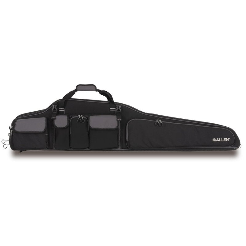 Gear Fit MOA 55" Rifle Case by Allen - Long Range Precision Rifle Storage with Multiple Pockets, Heavy Duty Foam, Black/Gray