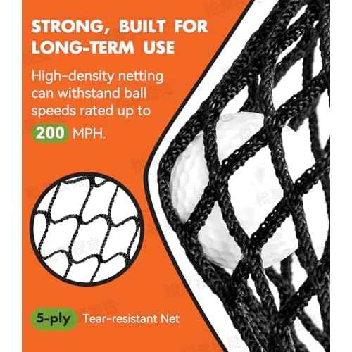 Golf Net: 10x7ft Heavy Duty Golf Practice Net for Indoor/Outdoor Training, Portable Golf Hitting Net with Carry Bag, Ideal Golf Training Aid for Golfers Backyard Driving Chipping Swing (Standard)