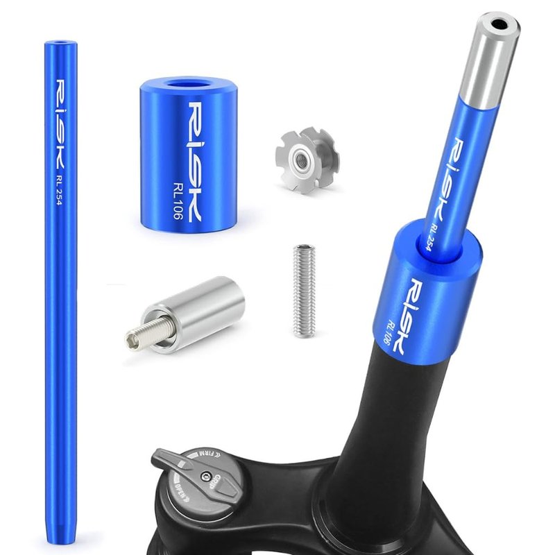 COONIUM Professional Bicycle Star Nut Installation & Removal Tool Set - Bike Headset Star Fangled Nut Setting Tool for Steel Fork Steerer Tubes