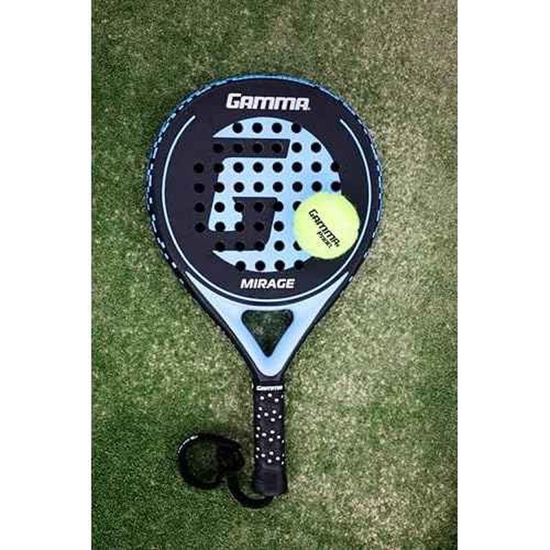 GAMMA Mirage Padel Racket ? Round Shape for Forgiveness & Maneuverability with Large Sweet Spot, Soft Feel - Enhanced Control, Spin, and Comfort for Skill Development