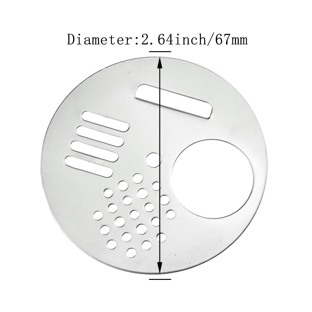 Acoeitl 5Pcs Bee Hive Entrance Disc 2.64In Diameter Stainless Steel Entrance Gates Beekeeping Tool Equipment for Beekeepers Nuc Box Entrance Reducer Round Beehive Nest Door for Swarm Trap Hive Trap