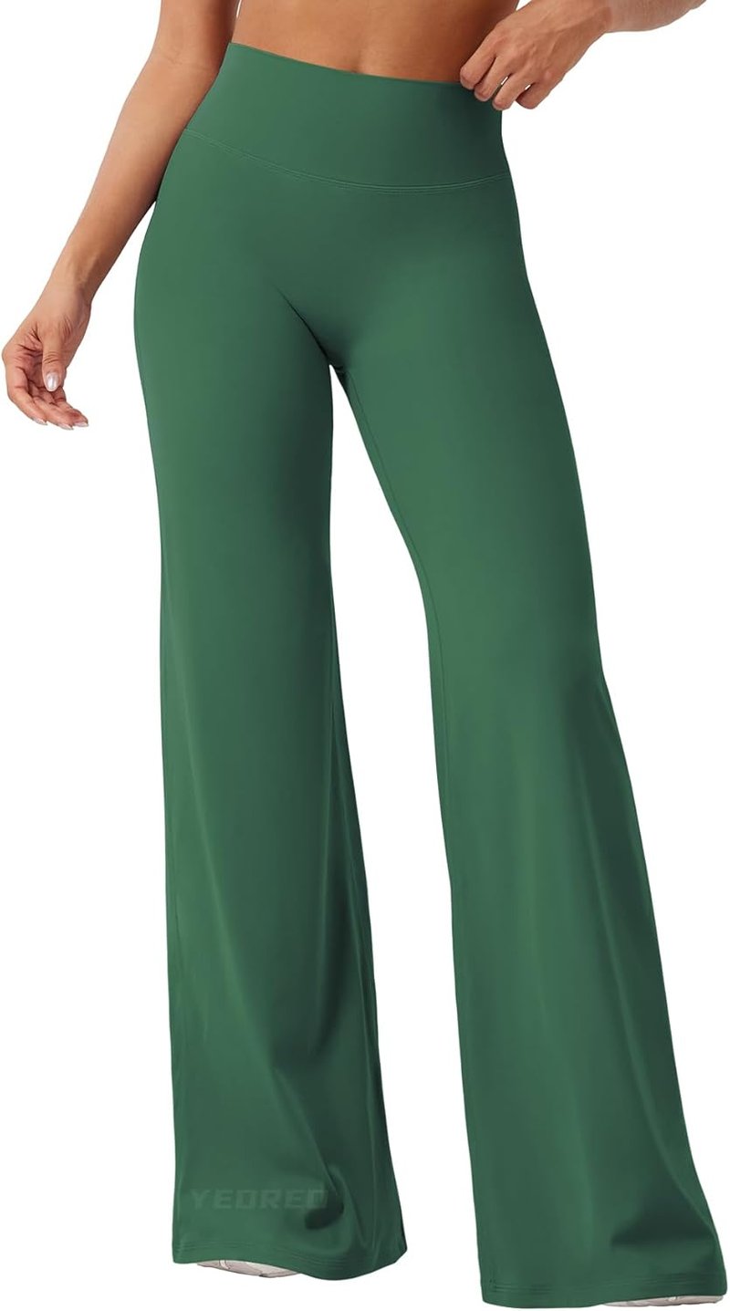 High Waist Yoga Pants - Women's No Front Seam Straight Leggings | Buttery Soft & Comfortable, Available in 29", 31.5", 33", 35"