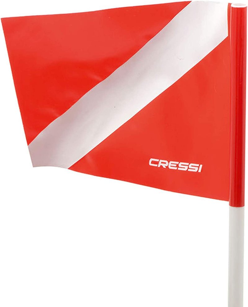 Spearfishing Signal Board Buoy - Spearguns Holder w/Line & Flag - Pockets, Ring - Designed by Cressi: Quality Since 1946