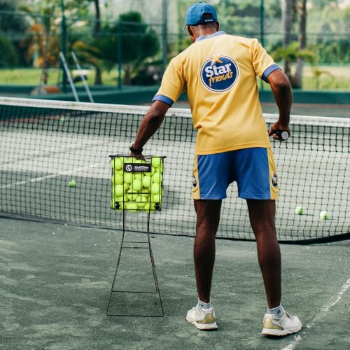 ShelfElites Large Portable Tennis Ball Hopper with Handle - Ball Collector & Storage for Court, Practice & Training