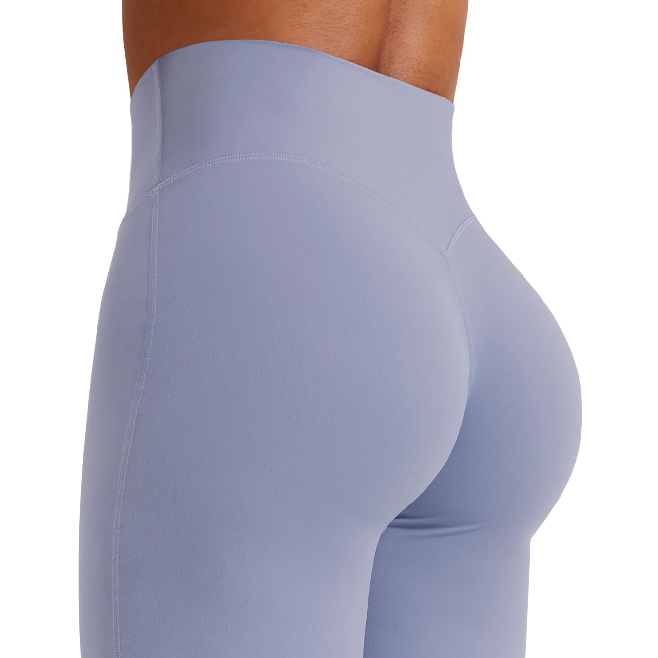 YEOREO Workout Leggings Womens No Front Seam Straight Leggings 29" High Waist Buttery Eddiy Gym Yoga Pants Granite Blue XL