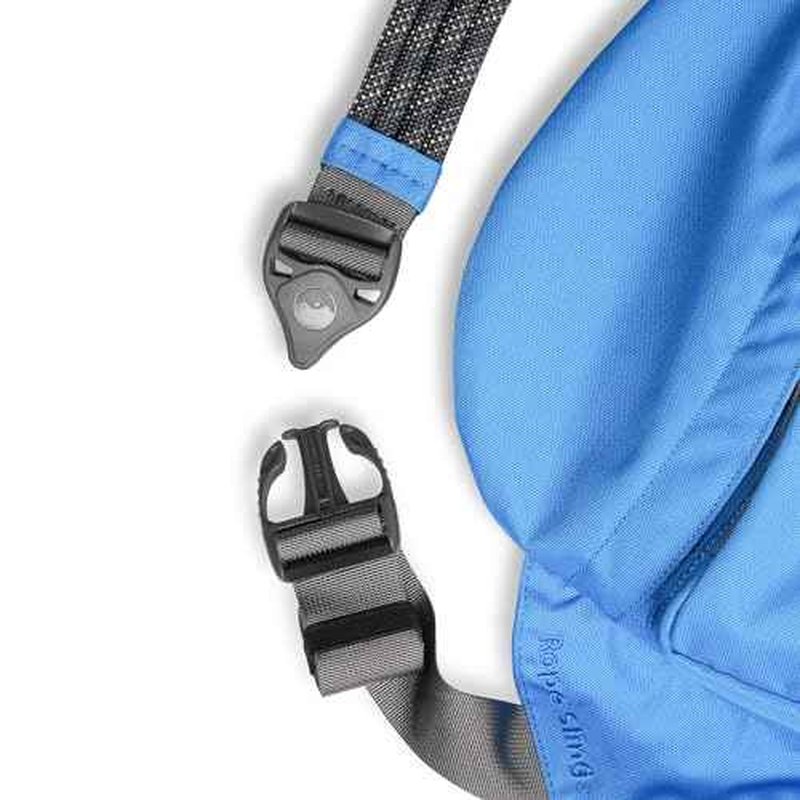 KAVU Original Rope Sling Pack with Adjustable Rope Shoulder Strap, Blue Spark