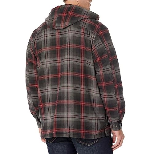 Wolverine mens Hastings Sherpa Lined Zip Hooded Shirt Jac