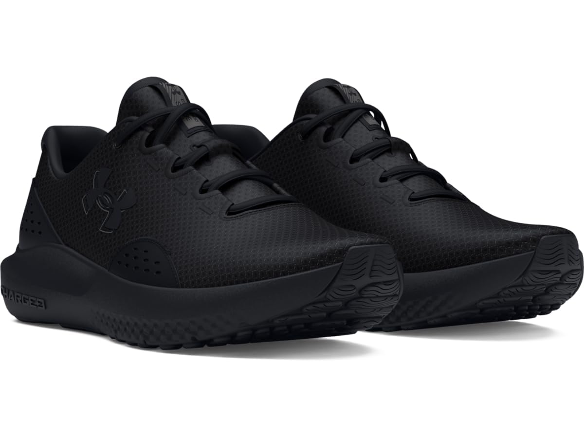 Under Armour Men's Charged Surge 4, (002) Black/Black/Black, 9, US