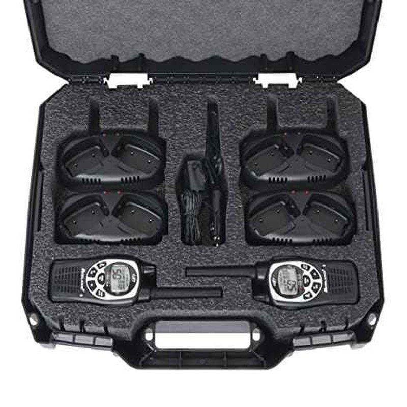 Case Club Travel Case - Fits 14 Midland GXT 1000 GMRS Radios or a Combination of Two-Way Radios and Chargers - Rugged Hard-Sided Walkie Talkie Carry & Storage Case for Your Midland Handheld Radios